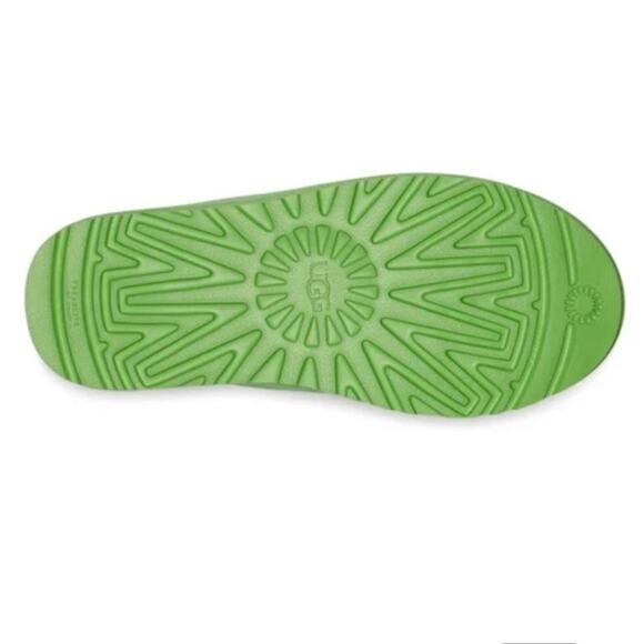 NEW UGG Suede Fur Neumal Boot Lace Up Chukka Ankle Booties Parakeet Green 13 - Picture 16 of 16